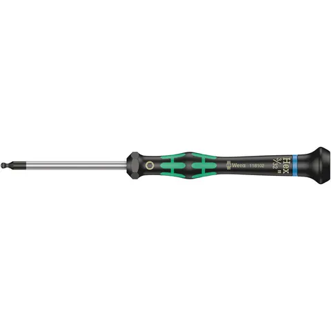 Wera Kraftform 2052 Ballend Hex Micro Screwdriver Imperial – 2052MICRO – image 1