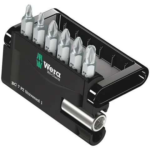 Wera 7 Piece Mini-Check Pozi Screwdriver Bit Set – image 1