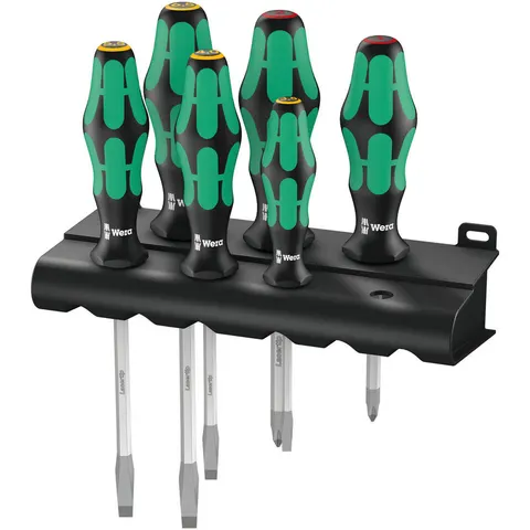 Wera 6 Piece Kraftform Plus 334SK/6 Screwdriver Set – image 1