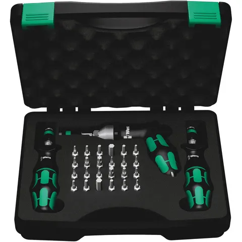 Wera 7445/46/47 Torque Screwdriver and Bit Set Imperial – image 1