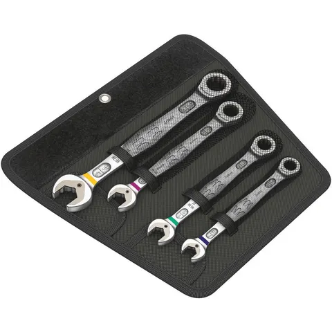 Wera 4 Piece Joker 6000 Ratchet Combination Spanner Set Imperial – image 1