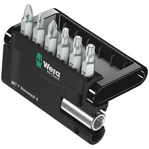 Wera 7 Piece Bit-Check Screwdriver Bit Set – image 1