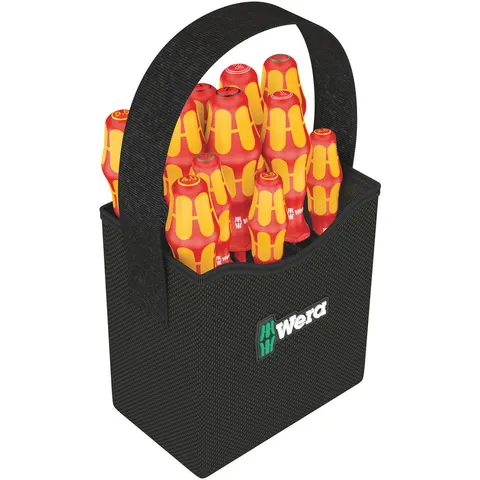 Wera 12 Piece Kraftform Plus VDE Insulated 2Go Screwdriver Set – image 1