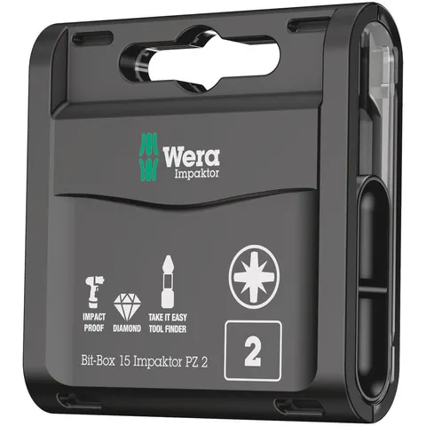 Wera Bit-Box Pozi Impaktor Screwdriver Bits – image 1
