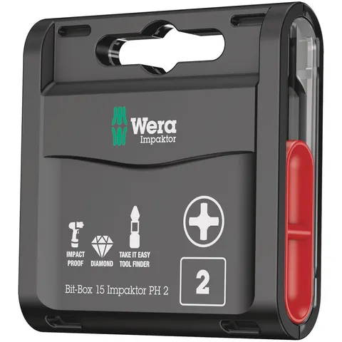 Wera Bit-Box Phillips Impaktor Screwdriver Bits – image 1