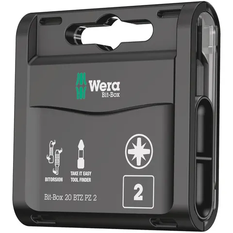 Wera Bit-Box Bi-Torsion Pozi Screwdriver Bits – image 1
