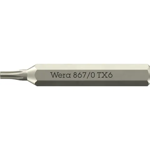 Wera 867/0 4mm Hex Drive Micro Torx Screwdriver Bits – 5058131001 – image 1
