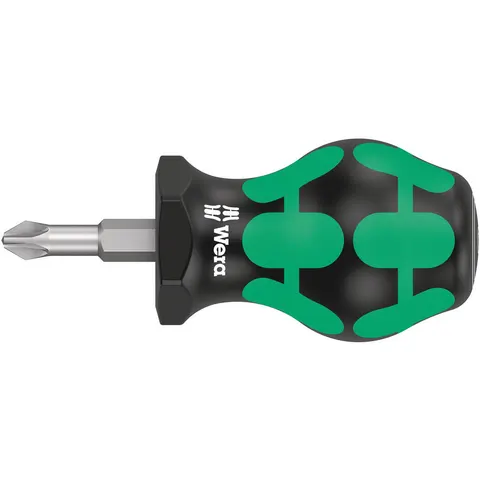 Wera 350 Stubby Pozi Screwdriver – 355PZSTUBBY – image 1
