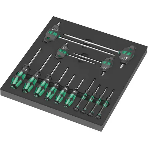 Wera 9712 14 Piece Torx Screwdriver Set in Foam Insert Tray – image 1