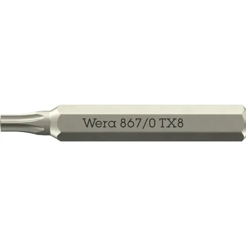 Wera 867/0 4mm Hex Drive Micro Torx Screwdriver Bits – 5058132001 – image 1