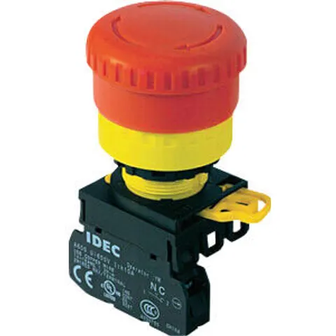 IDEC ID YW1BV4E02R - YW-22mm, E-Stop, 2NC, Pull/Turn Reset – image 1