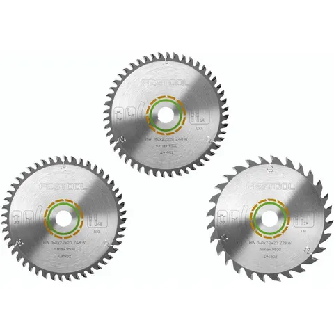 Festool KSB-SORT/3 160mm Circular Saw Blade 3 Piece Set – image 1