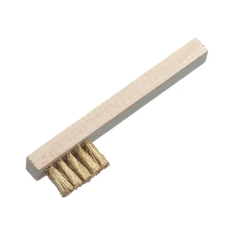 Lessmann Spark Plug Brush 3 Row Brass Wire – image 1