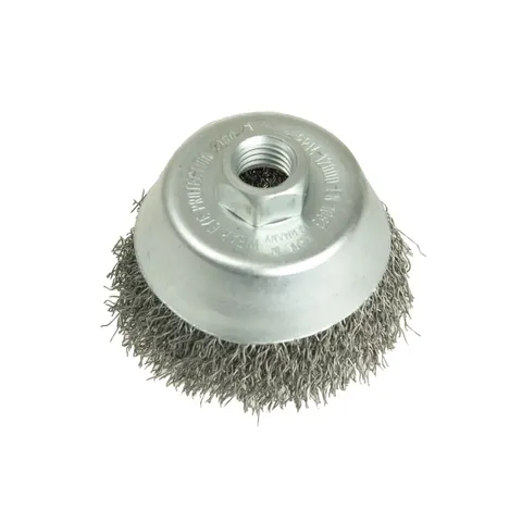 Lessmann Crimped Steel Wire Cup Brush – image 1