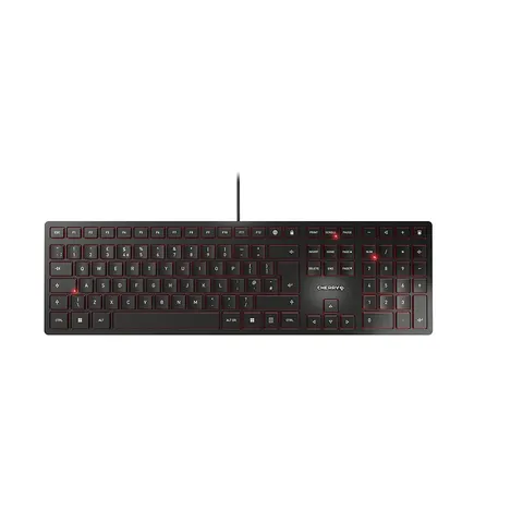 Cherry KC 6000 Slim Ultra Flat USB Wired Keyboard - Black – image 1