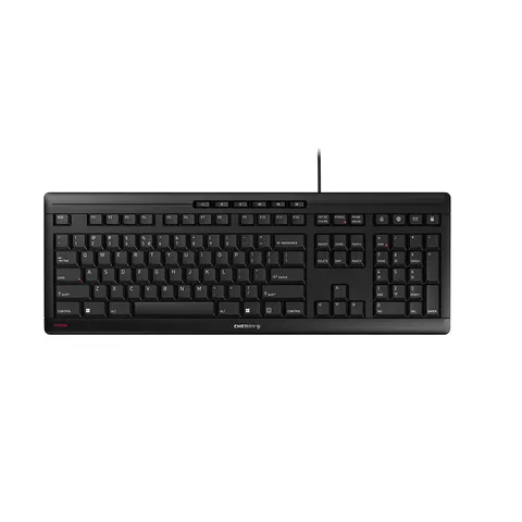 CHERRY STREAM Tastatur Wired EU 1.80m schwarz/grau – Bild 1