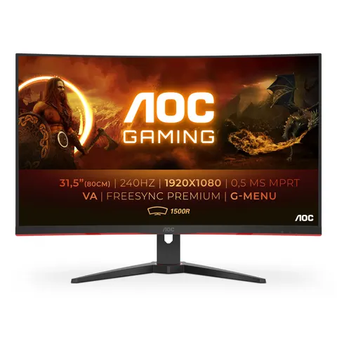 Monitor C32G2ZE LED de 31,5" Full HD (negro) - AOC – imagen 1