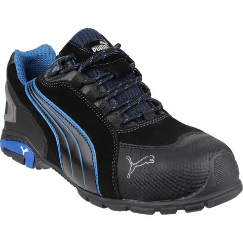 Chaussure de sécurité basse Puma Rio Low S3 SRC Noir / Bleu 44 – image 1