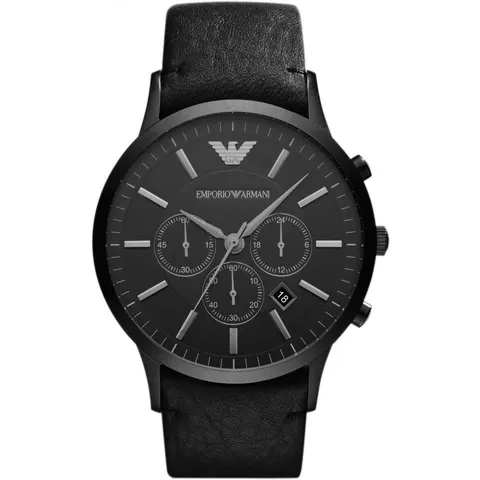 Armani AR2461 Horloge - Leer – afbeelding 1