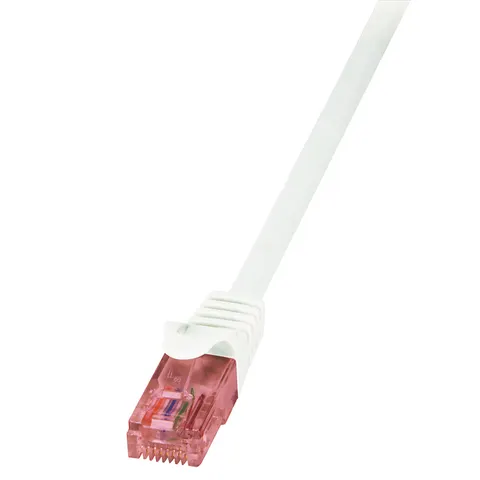 Patchcord LogiLink CQ2051U CAT.6 U/utp 2m, biały – zdjęcie 1
