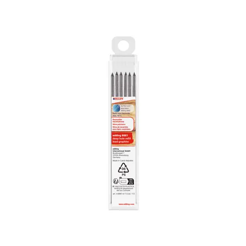 EDDING 8881 Graphite Lead Refill Set, 6 Piece – image 1