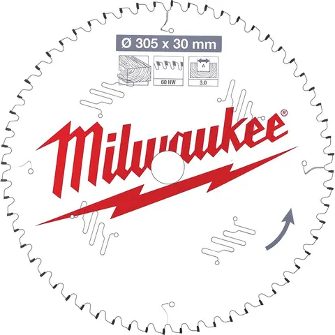 Milwaukee Negative Rake Circular Mitre Saw Blade – 4932471321 – image 1