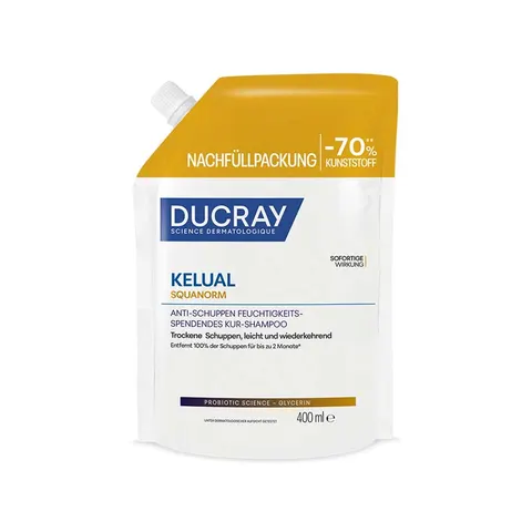 Ducray Kelual Squanorm Champú Caspa Seca Recarga 400 ml – imagen 1