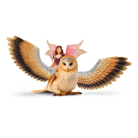 Schleich® Elfe auf Glitzer-Eule 70789 – Bild 1