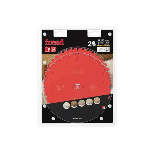 Freud PRO 2 Piece 250mm Circular Saw Blade Set – image 1