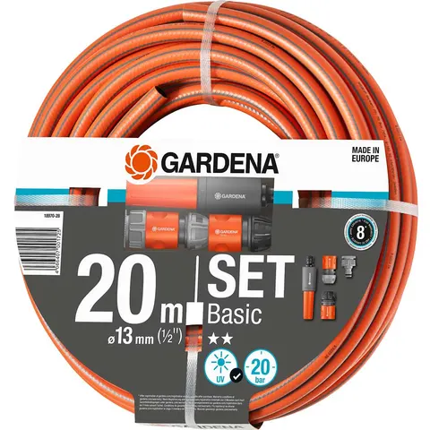 GARDENA 13mm Basic Hose Set – Orange – image 1