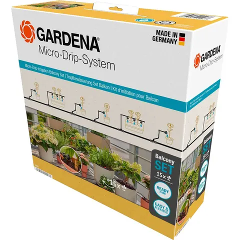 Gardena Irrigazione balcone set Micro-Drip-System Start per 15 piante – immagine 1