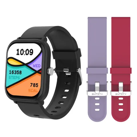 Entity Aero Smart Watch Bundle - Black, Grey & Blue – Black One size – image 1