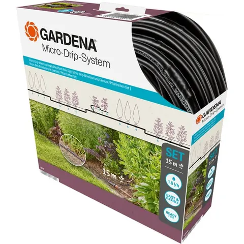 Gardena MICRO DRIP S Above Ground Water Irrigation Starter Set – image 1