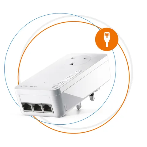 Devolo 8504 PowerLine network adapter 2400 Mbit/s Ethernet LAN White 1 – image 1