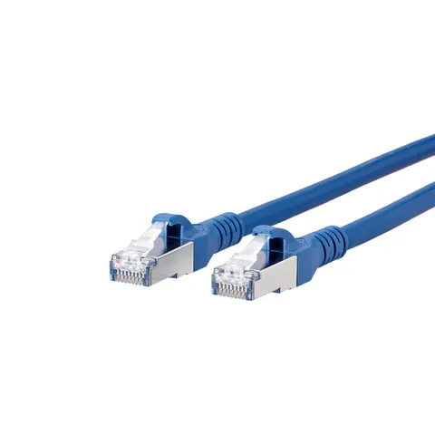 BTR NETCOM Patchkabel S/FTP bl 2,0m Cat.6A 1308452044-E ; Metz Connect) – Bild 1