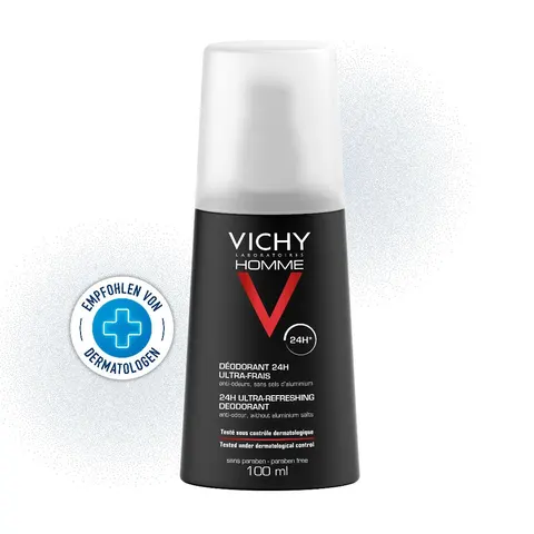Vichy Homme Deodorante 24H, 100 Ml – immagine 1