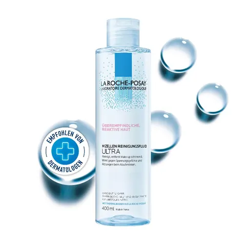 La roche posay agua micelar ultra piel reactiva 400ml. – imagen 1