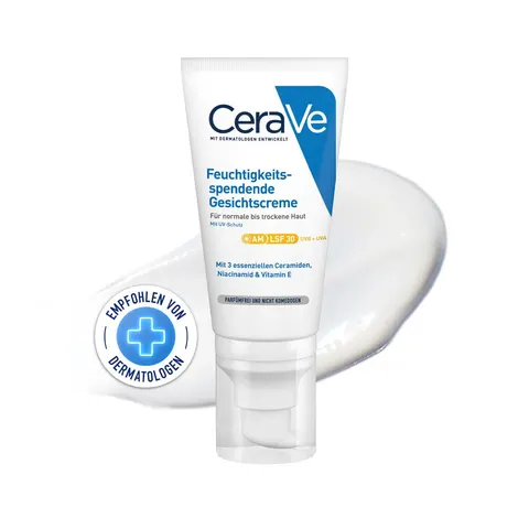 CeraVe Feuchtigkeitsspendende Gesichtscreme mit LSF 30 – Bild 1