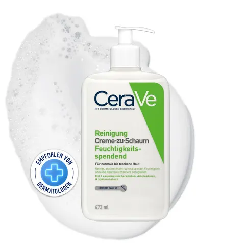 CeraVe Creme-zu-Schaum Reinigung – Bild 1