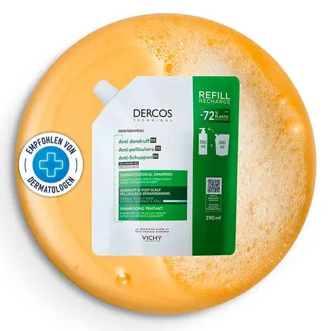 Vichy Dercos Ecorefill Manipulado Caspa Grasa 390 ml – imagen 1