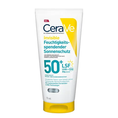 CeraVe Invisible Hydrating Sunscreen SPF50 75ml – image 1