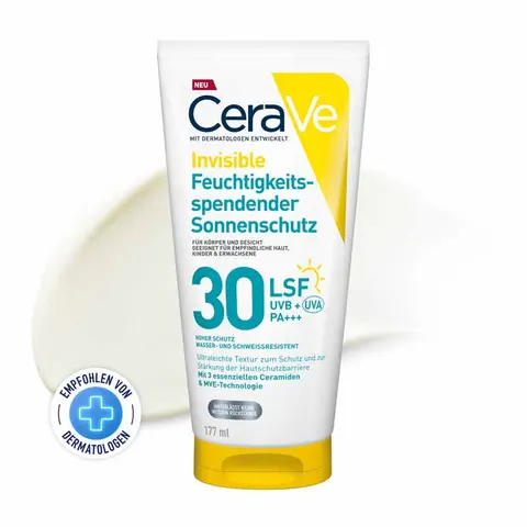 CeraVe Invisible Hydrating Sunscreen SPF50 177ml – image 1