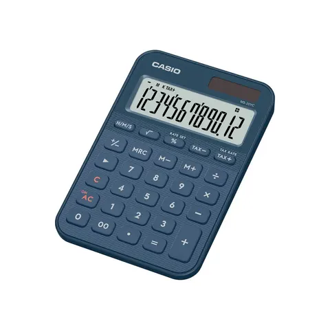 CASIO Tischrechner MS-20YC-NY, marineblau – Bild 1