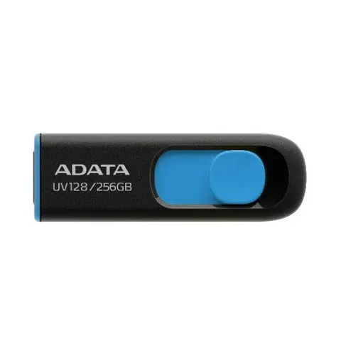 Pendrive Adata UV128 256GB Usb 3.2 Gen1 czarno-niebieski – zdjęcie 1