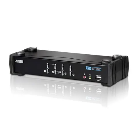 Aten CS1764A DVI Single Link + USB + Audio KVM Switch 4 naar 1 – afbeelding 1