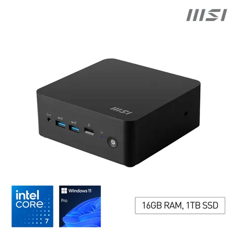 MSI Cubi NUC 1M Intel Core 7 150U Desktop PC. NUC. SFF. Mini Computer. – image 1