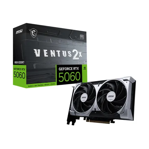MSI GeForce RTX 5060 8G VENTUS 2X OC – Schwarz – Bild 1