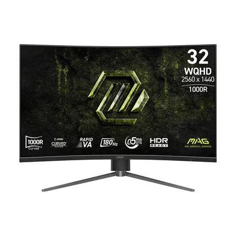 Monitor Msi 9S6 3DC14H 201 MAG 325CQPF E18 Curvo Black – immagine 1