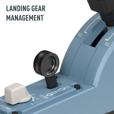 Thrustmaster TCA Quadrant Add-On Airbus Edition Black, Blue Flight Sim PC – image 1