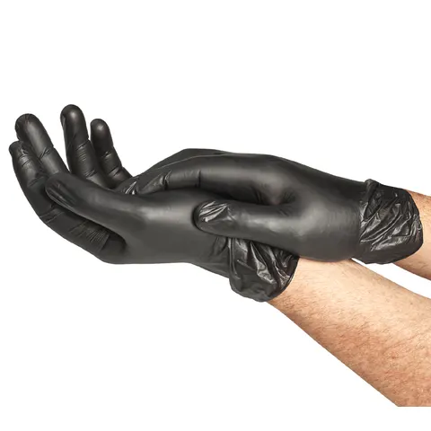 Spontex Vinyl-Handschuh Extra Black, Größe L, schwarz – Bild 1